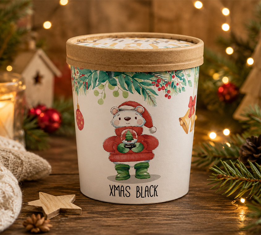 Xmas Black Leo Tea w kubku prezentowym
